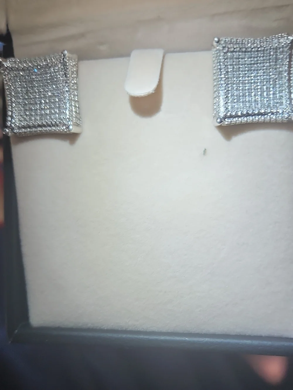 sterling silver half kt of diamond in a big hip hop studs